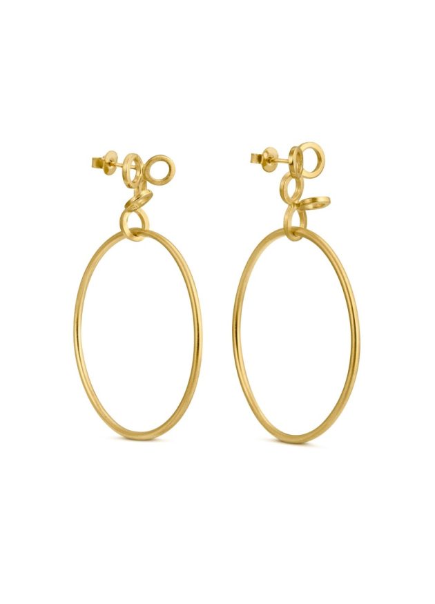 Angel Hoops Golden Earrings